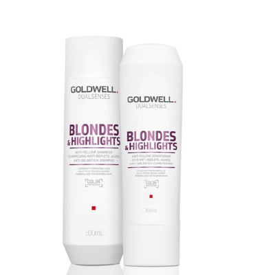 Goldwell dualsenses blonde & highlights anti-yellow shampoo& conditioner, , medium