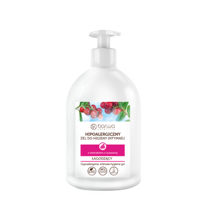 Hypoallergenic intimate hygiene gel with cranberry extract, , medium
