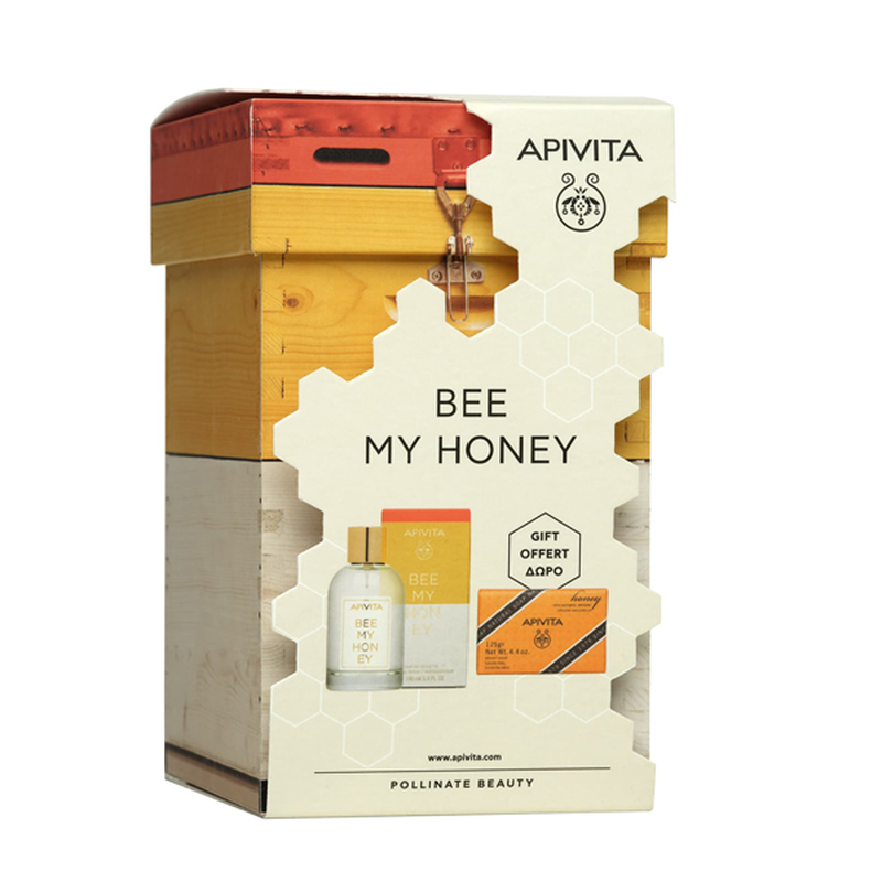 Apivita bee my honey set with eau de toilette 100 ml and gift natural soap with honey 125 g-null