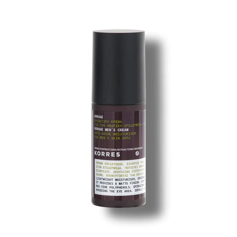 Product image: Korres borage anti-shine moisturizer cream for men's skin with 6SPF 50ml-null