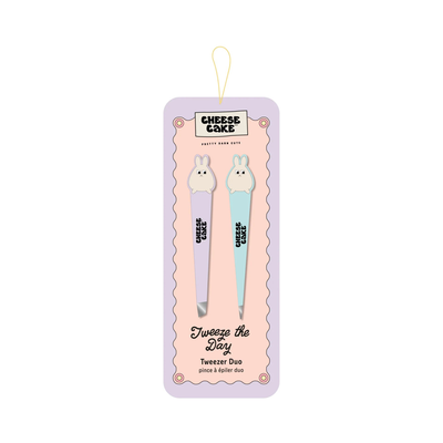 Cheesecake tweeze the day tweezer duo pack bunny, , medium