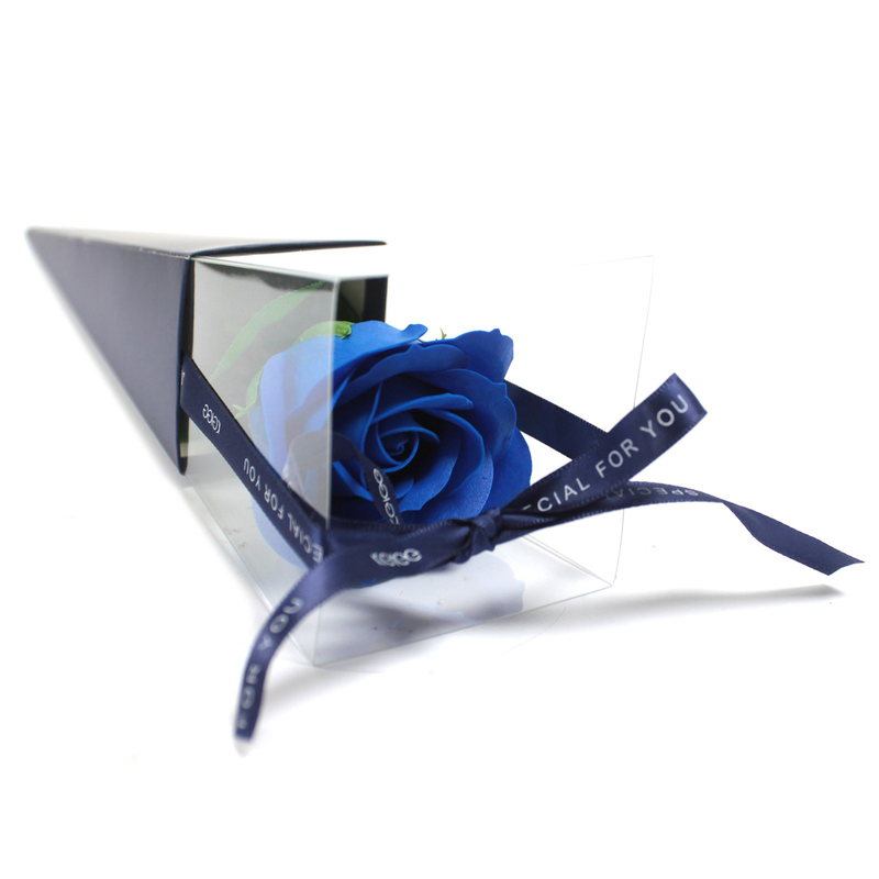 Flower soap single rose - blue rose, , medium-null
