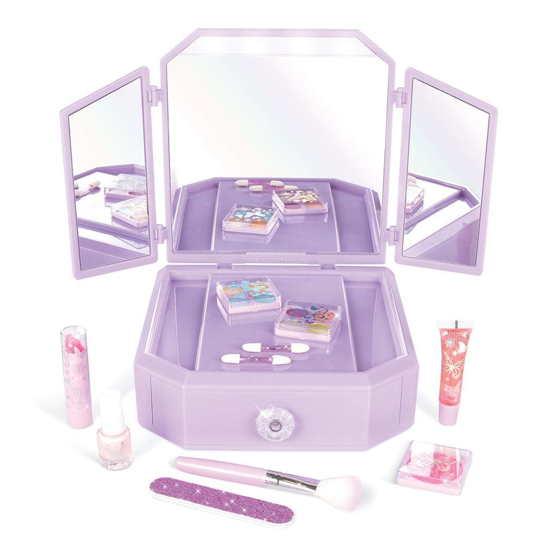 Make it real deluxe light-up vanity & cosmetic set, , medium image number null