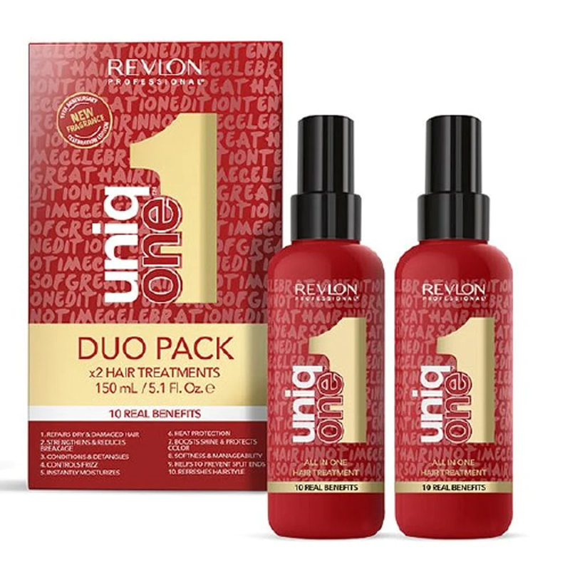 Revlon uniq one all in one hair treatment duo pack, , medium-null
