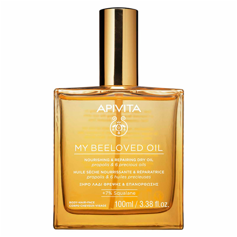Apivita my beeloved oil &xi;&eta;&rho;ό &lambda;ά&delta;&iota; &theta;&rho;έ&psi;&eta;&sigmaf; &kappa;&alpha;&iota; &epsilon;&pi;&alpha;&nu;ό&rho;&theta;&omega;&sigma;&eta;&sigmaf; 100 ml-null