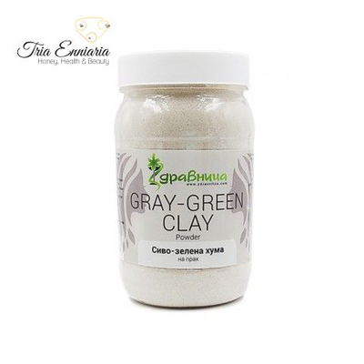 Natural grey-green clay, powder,380 g., zdravnitsa