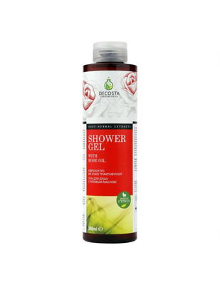Decosta shower gel with rose oil 250ml, , medium
