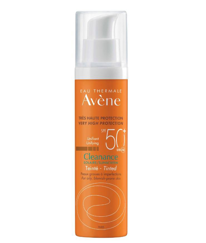 Avene cleanance face sunscreen SPF50+ tinted, for oily- acne prone skin 50ml-null