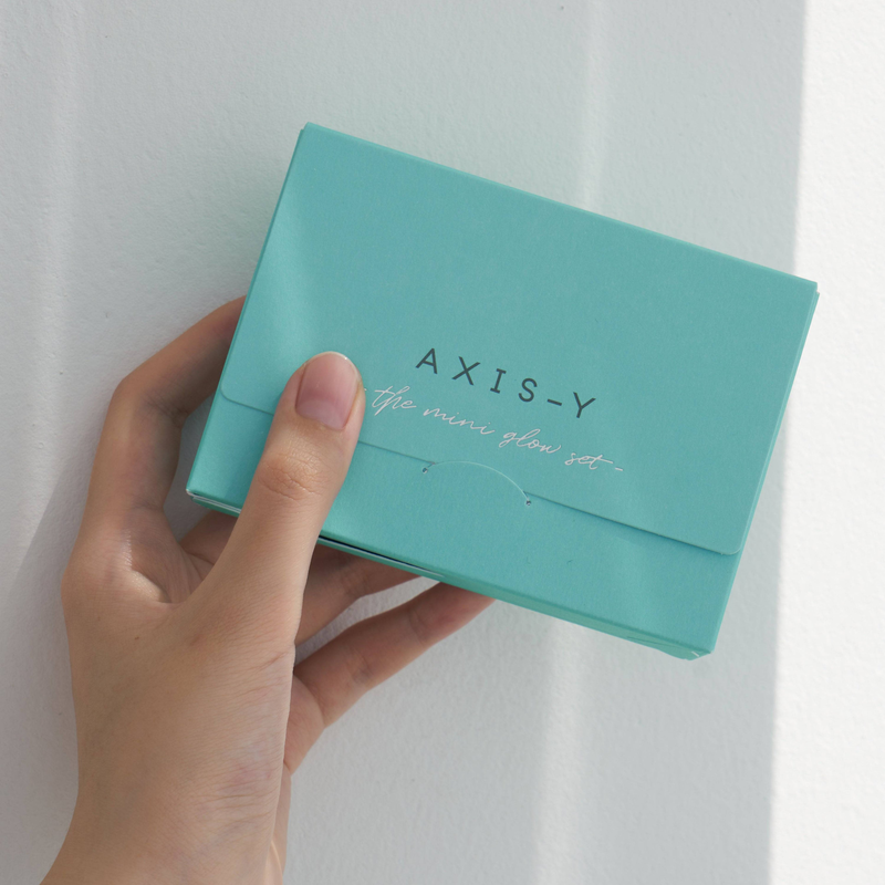 Axis-y the mini glow set - 4 step brightening skincare kit (8ml + 5ml + 5ml + 5ml), , medium-null