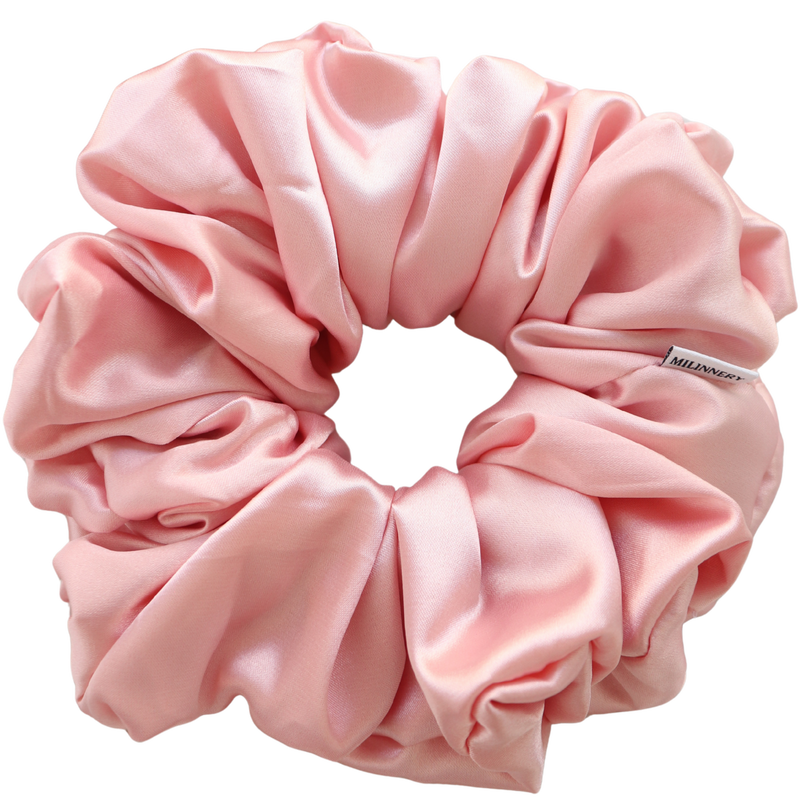 Cherry blossom bloom satin scrunchie-null