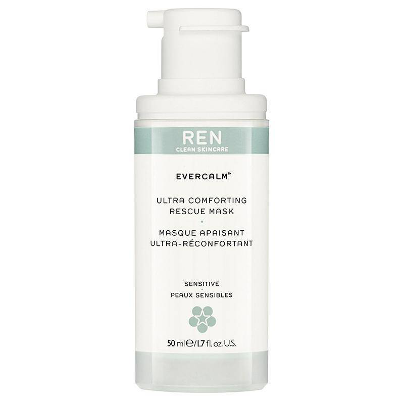 Product image: Ren clean skincare evercalm comforting rescue mask. Instantly calming, hydrating cream mask 50ml-null