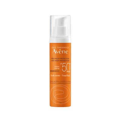 Avene face sunscreen tinted fluid cream for normal/ combination skin SPF50 50ml, , medium