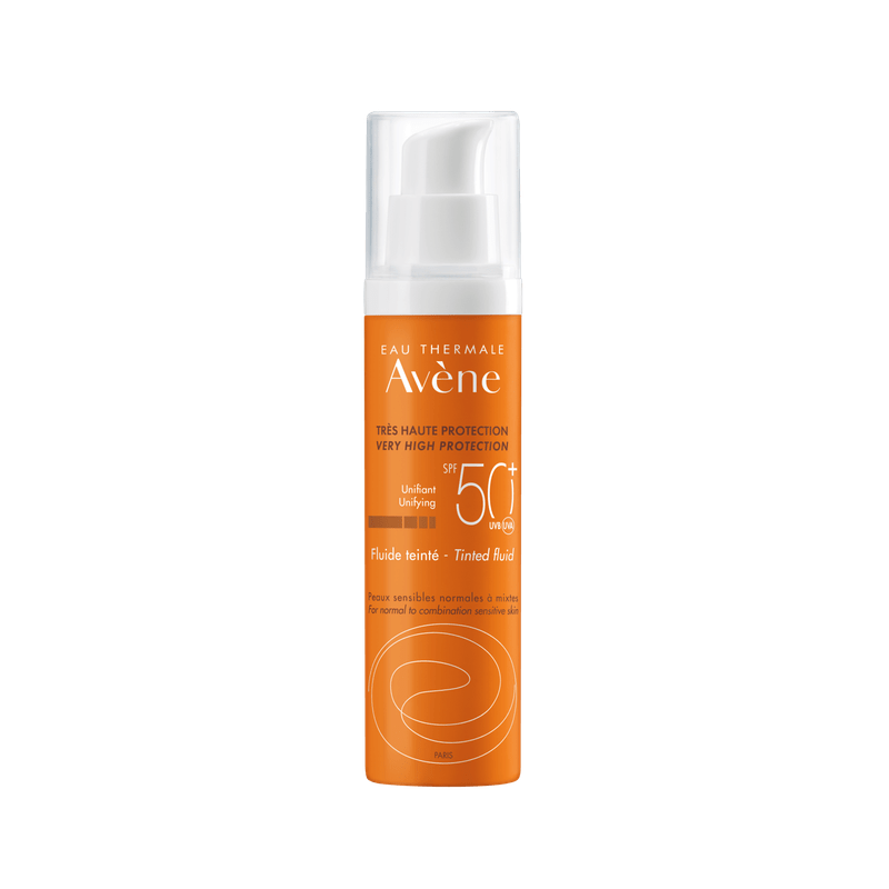 Avene face sunscreen tinted fluid cream for normal/ combination skin SPF50 50ml-null