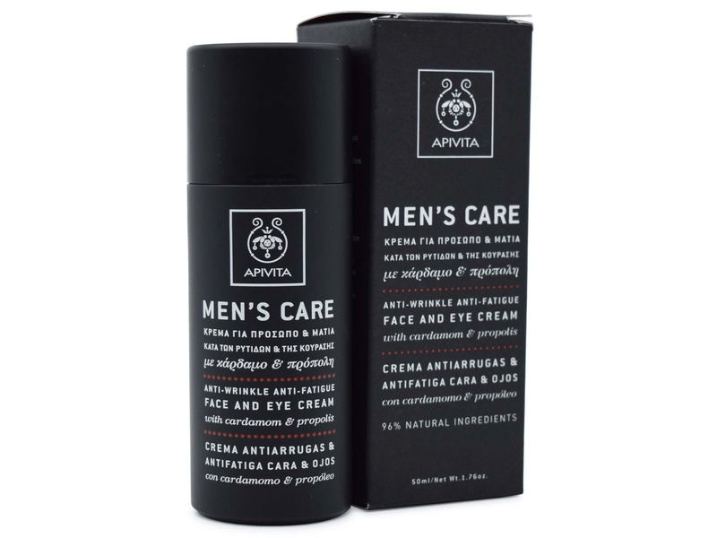 Apivita men's care anti-wrinkle & anti-fatigue face & eyes cream x 50ml image number null