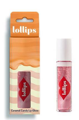 Snails lollips caramel candy, lip gloss