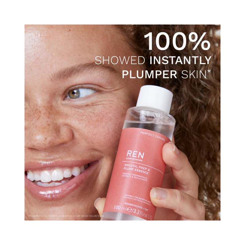 Ren clean skincare perfect canvas smooth, prep & plump Essence 100ml, , medium-null