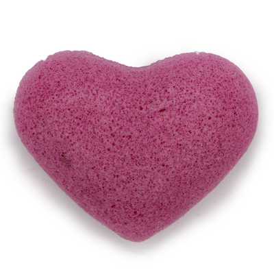 Konjac heart sponge - lavender, , medium