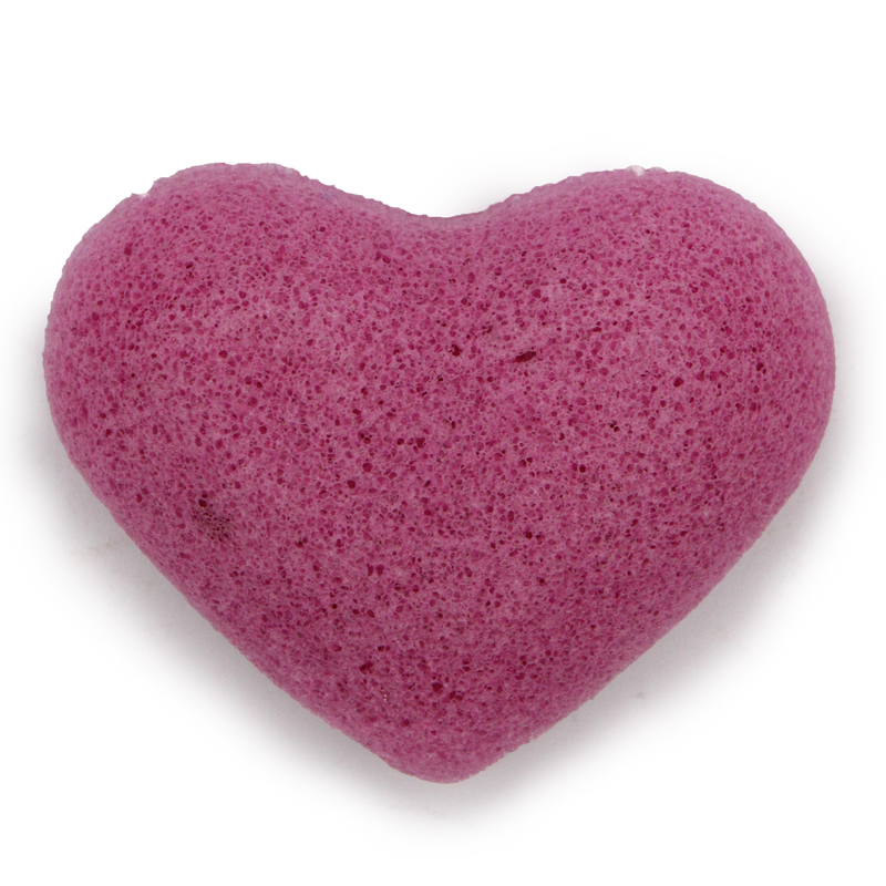 Konjac heart sponge - lavender, , medium-null