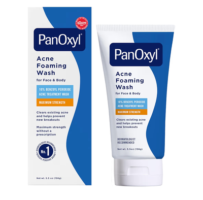 Panoxyl acne foaming wash benzoyl peroxide 10% maximum strength, , medium