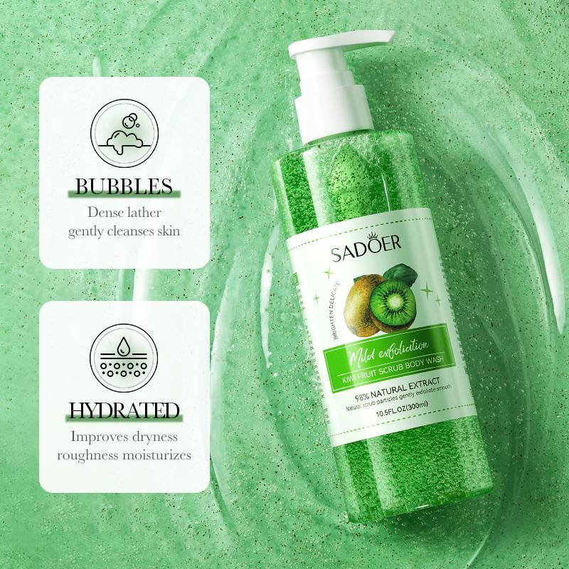 Αφρόλουτρο scrub με ακτινίδιο – ήπια απολέπιση-null