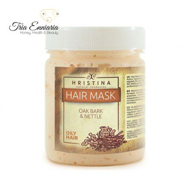 Mask for oily hair, 200 ml, hristina