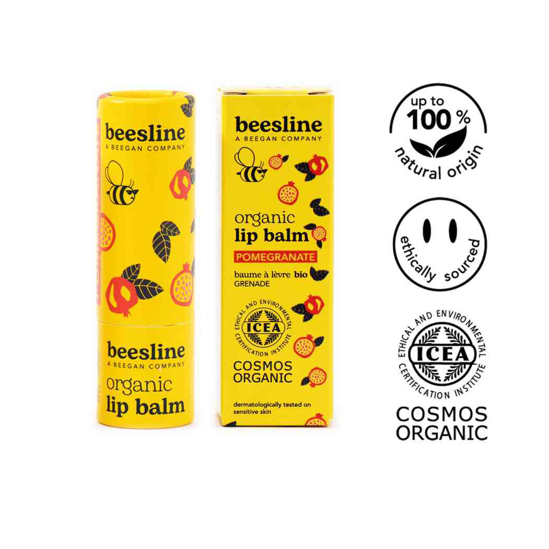 Organic lip balm - pomegranate - box-null