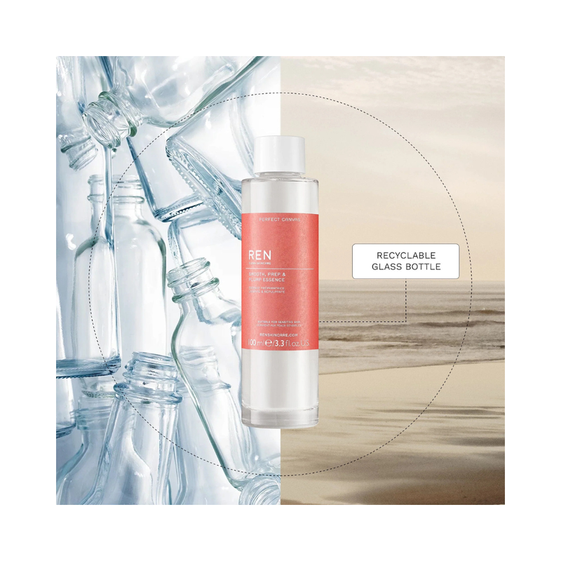 Ren clean skincare perfect canvas smooth, prep & plump Essence 100ml, , medium-null