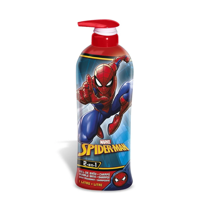 Spiderman 2 in 1 bubble bath & shampoo 1lt, , medium-null