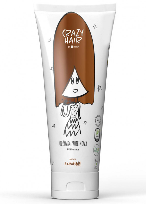 Hiskin crazy hair protein conditioner chocolate 250ml, , medium-null