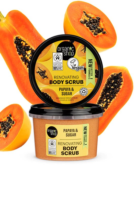 Body scrub papaya & sugar renovating, , medium-null