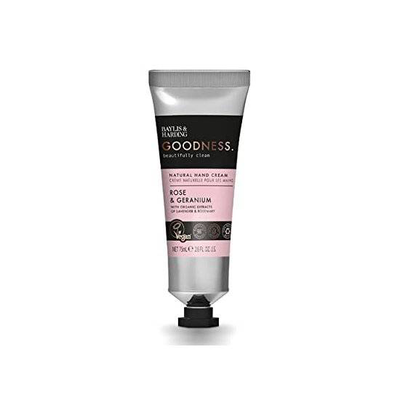 Baylis & harding goodness natural rose & geranium hand cream 75ml, , medium