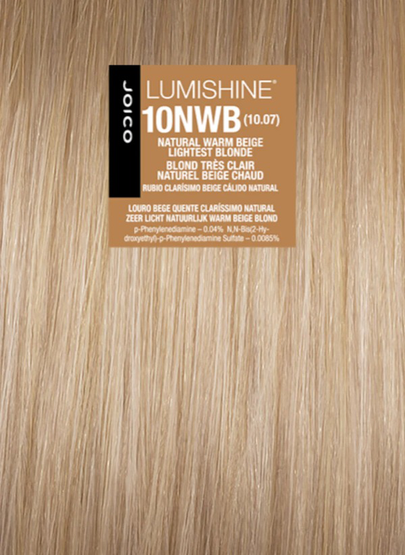 Joico lumishine permanent creme color 10nwb natural warm beige lightest blonde, , medium-null