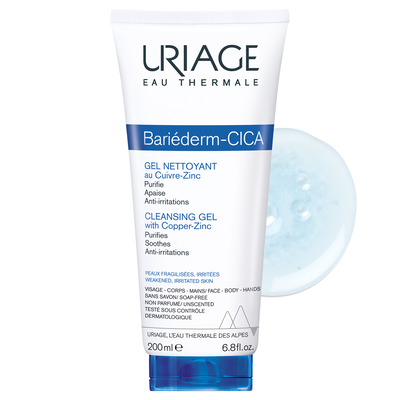 Uriage bariederm cleansing gel with copper zinc 200 ml, , medium