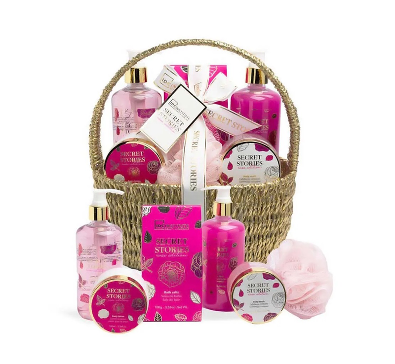 Secret stories rose big basket set, , medium-null