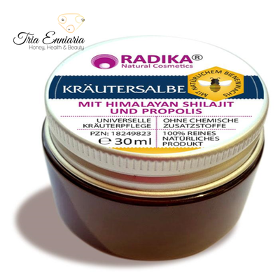 Himalayan herbal ointment with mummy and propolis, 30ml, radika, , medium