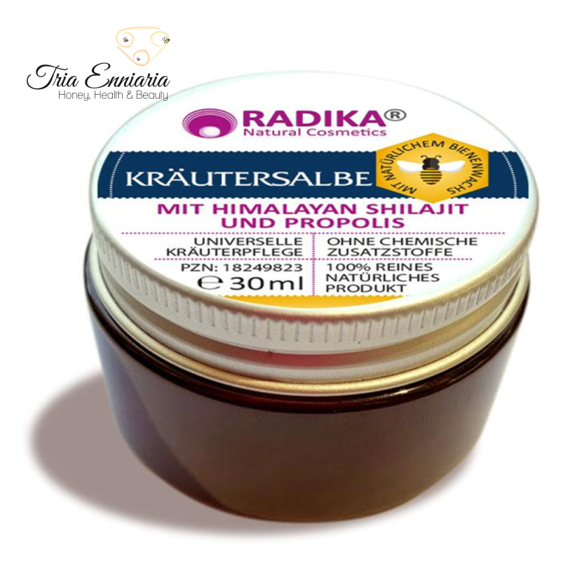 Himalayan herbal ointment with mummy and propolis, 30ml, radika, , medium-null