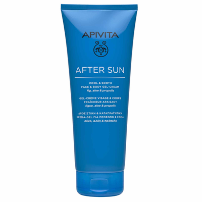 Apivita after sun cooling cream-gel fig-aloe body care 150ml, , medium
