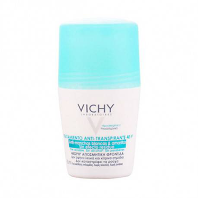 Vichy 48hours antiperspirant roll on. No white marks& yellow stains 50ml, , medium