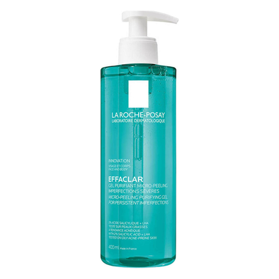 La roche-posay effaclar purifying foaming gel for oily blemish-prone skin 400 ml, , medium