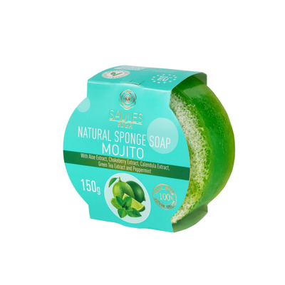 Sponge soap mojito 150g natural, , medium