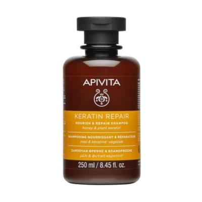 Apivita keratin repair nourish & repair shampoo x 250ml, , medium