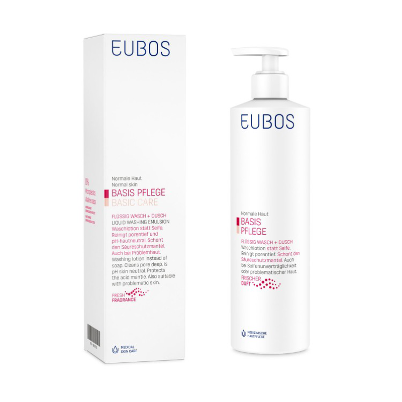 Product image: Eubos liquid washing emulsion pump red 400ml-null