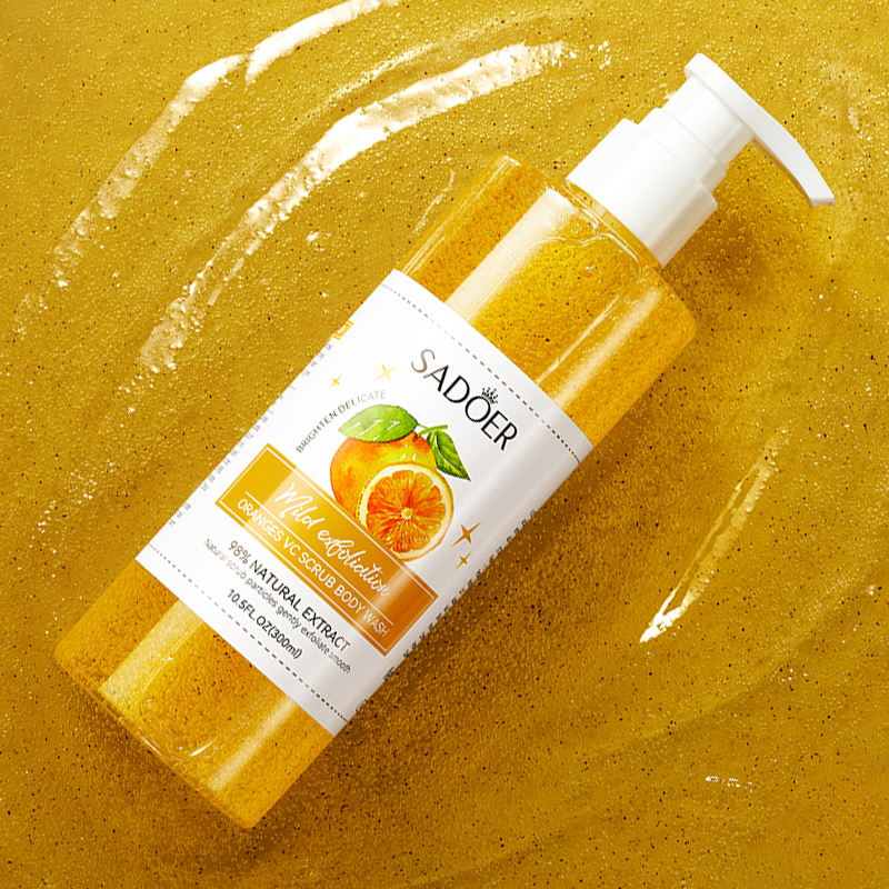 Orange scrub body wash – brightening & exfoliating, , medium image number null