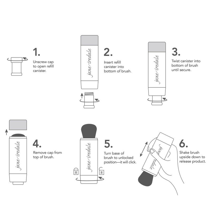 Powder-me SPF® 30 dry sunscreen - brush translucent + 2 refills, , medium image number null