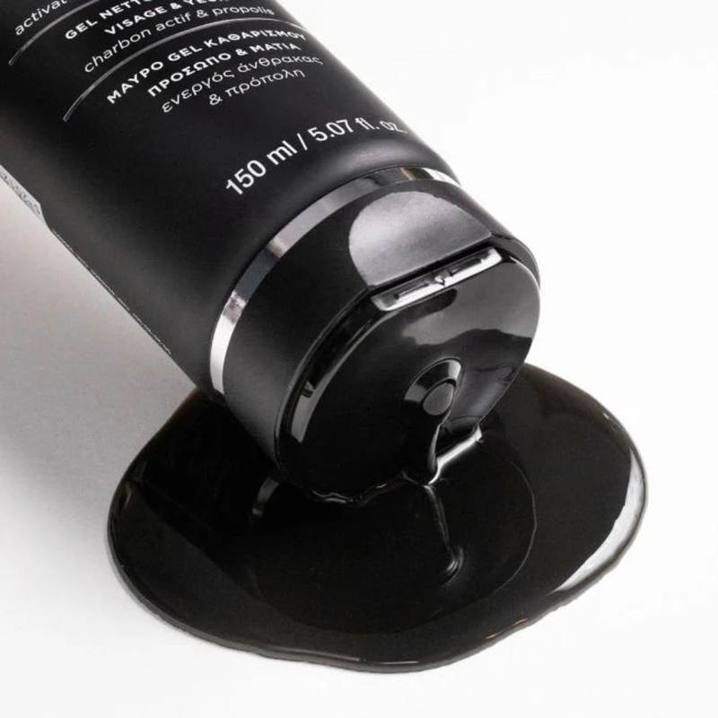Product image: Apivita black detox cleansing gel μαύρο τζελ καθαρισμού για πρόσωπο και μάτια με άνθρακα & πρόπολη 150ml-null