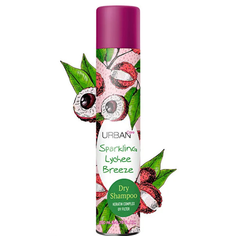 Urban care dry shampoo sparkling lychee breeze &xi;&eta;&rho;ό &sigma;&alpha;&mu;&pi;&omicron;&upsilon;ά&nu; 200 ml-null