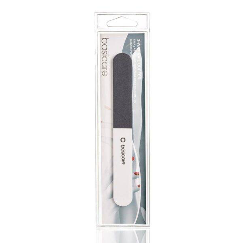 Basicare 3 way nail buffer, round 1084, , medium-null