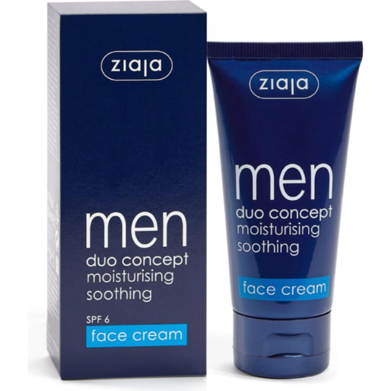 Ziaja men duo concept moisturising soothing SPF6 face cream 50ml-null