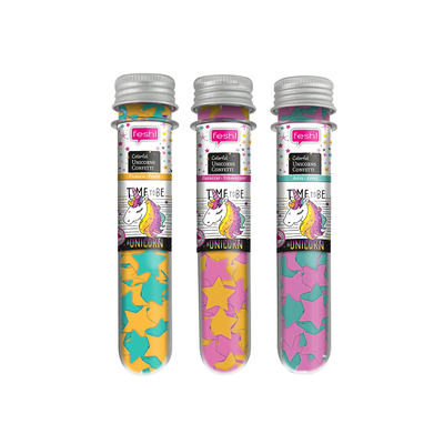 Colorful unicorn bath confetti, , medium