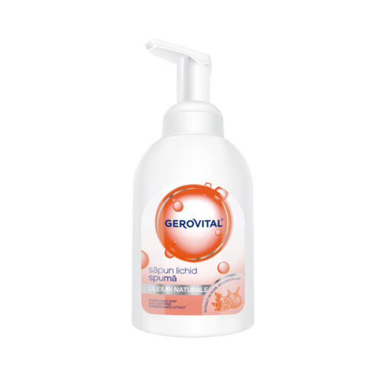 Gerovital natural oils foam liquid soap, , medium image number null